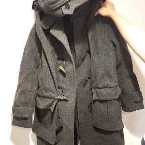 All Saints 100% Wool Peacoat Jacket Like New Sz 8
